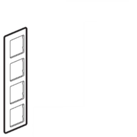 (754124) Valena LIFE Рамка 4 пости Ел Грей, Legrand