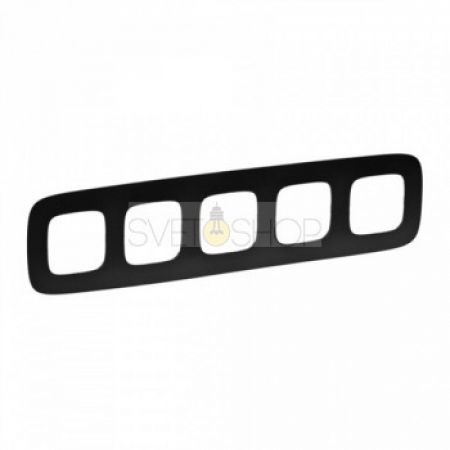 (754404) Valena ALLURE Рамка 4 пости Матовий чорний, Legrand