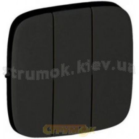 (755038) Valena ALLURE Клавіша вимикача 3-клавішного Антрацит, Legrand
