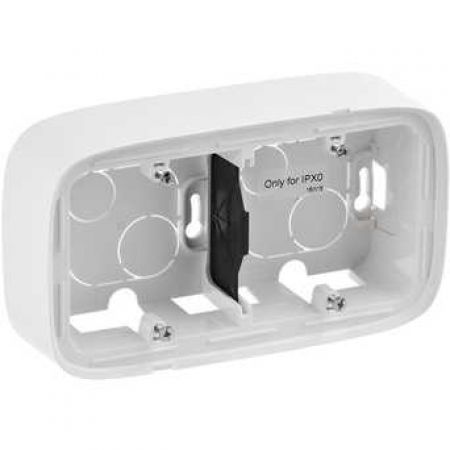 (755552) Valena ALLURE Коробка накладного монтажу 2 пости Білий, Legrand