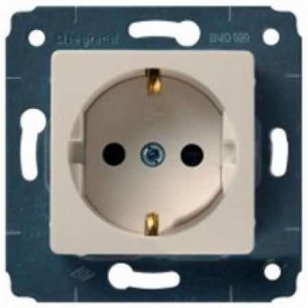 (773720) Cariva Розетка 2К+З Слонова кістка, Legrand