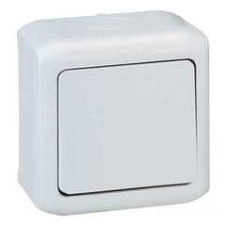 (782383) Forix Перемикач 1-клавішний IP44 10A Сірий, Legrand