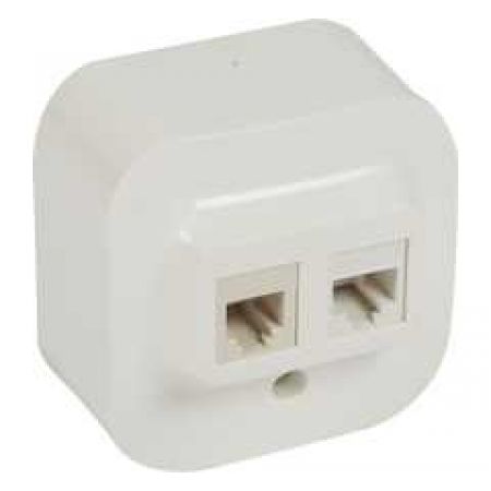 (782421) Forix Розетка RJ11+RJ45 кат5 UTP Білий, Legrand