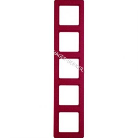 (10156062) Рамка 5Х червона, Q.1, Hager