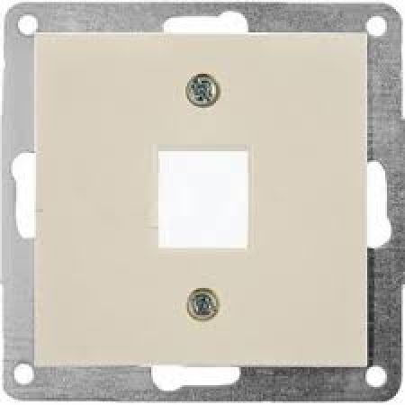 (22007803) Корпус для одного раз'єму RJ-12/RJ-45 Keystone сл./кість FIORENA, Hager