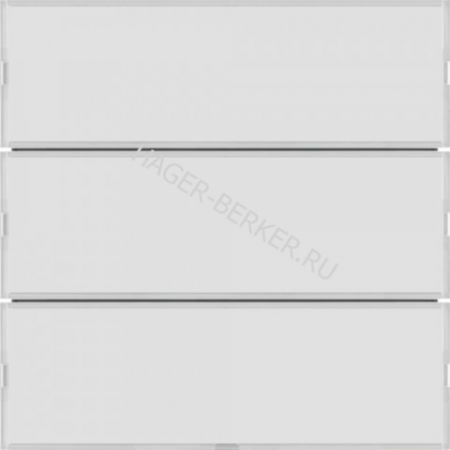 (80163785) Сенсорний вимикач 3-клавішний KNX-TP+EASY S.1/B.x алюм./антрацит, Hager