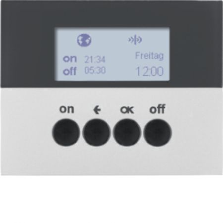 (85745277) Таймер для вставки вимикача KNX-quicklink алюмінієвий лак, K.5, Hager