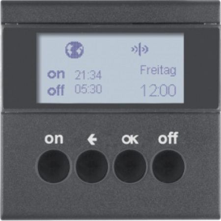 (85745285) Таймер для вставки вимикача KNX-quicklink антрацит S.1, Hager