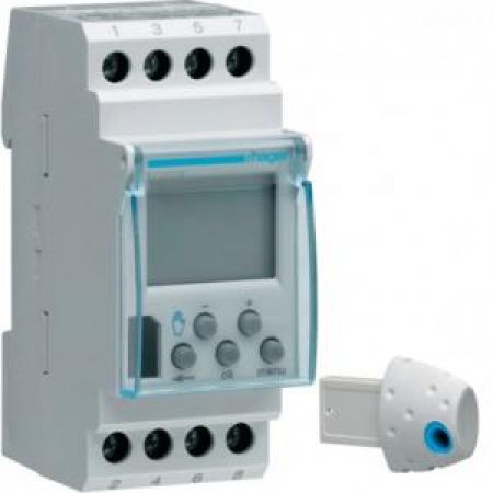(EG103E) Таймер цифровий тижневий Cronotec, комфорт, 16А, запас 5 років, Hager