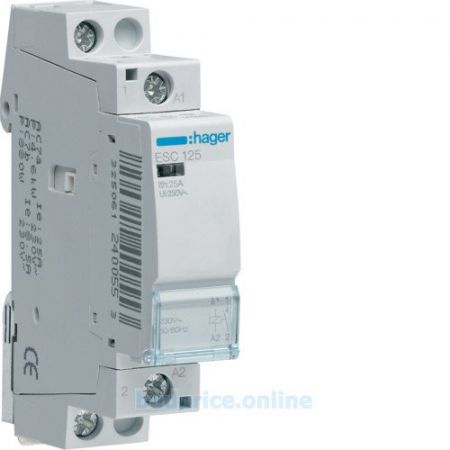 (ESC125) Контактор 25A, 1НВ, 230В, Hager