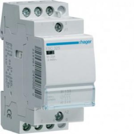 (ESC325) Контактор 25A, 3НВ, 230В, Hager