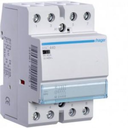 (ESC440) Контактор 40A, 4НВ, 230В, Hager