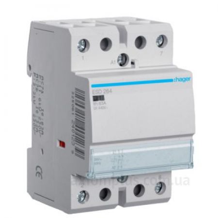 (ESD264) Контактор 63A, 2НЗ, 24В, Hager