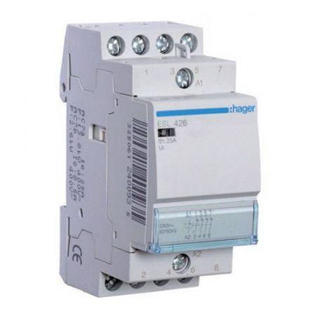 (ESL426) Контактор 25A, 4НЗ, 12В, Hager
