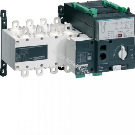 (HIC495G) Перемикач АВР корпусний з мотоприводом, котроллер, I-0-II, 4п 3200А, Hager
