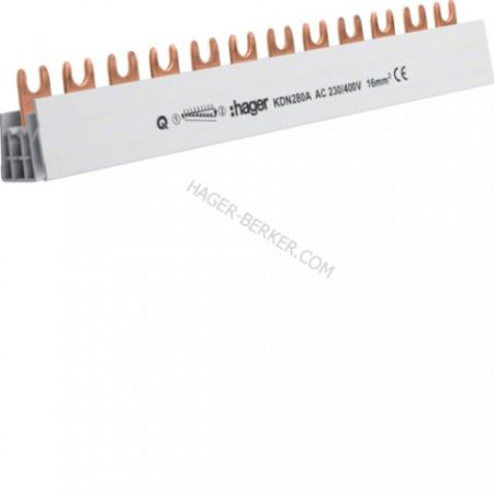 (KDN280A) Шина фазна 2P 16мм² 12M, Hager