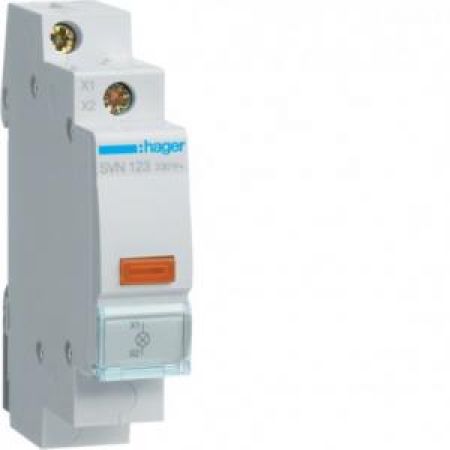 (SVN123) Індикатор LED 230В, жовтий, Hager