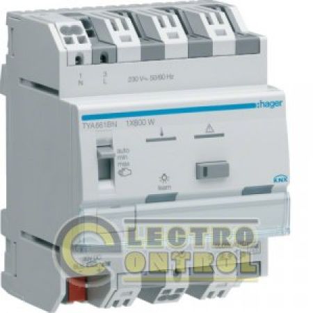 (TYA661BN) Диммер-актуатор KNX 1x600Вт, ESL/LED, Hager
