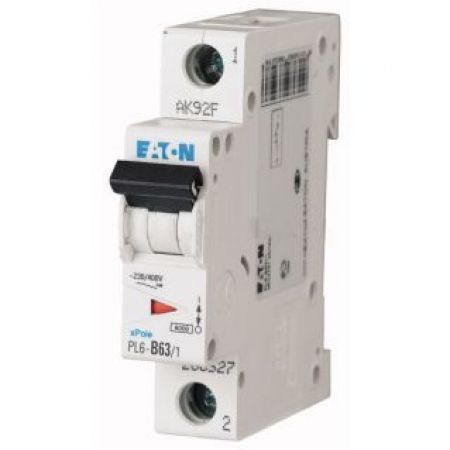 (286539) Авт вим 1п  63A PL6-C63/1 6kA EATON, Eaton