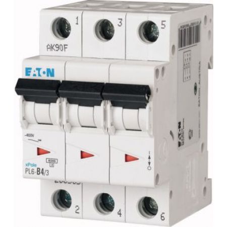 (286597) Авт вим 3п4A PL6-C4/3 6kA EATON, Eaton