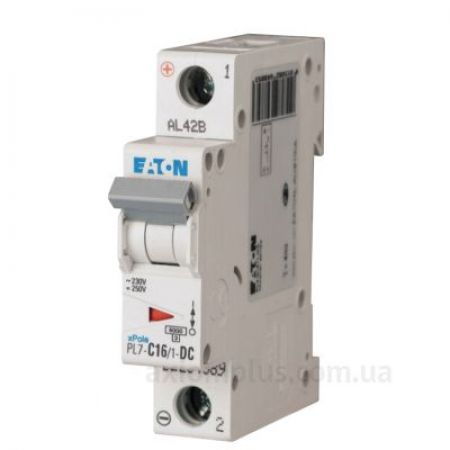 (264889) Авт вим 1п  16A PL7-C16/1-DC 10kA EATON, Eaton