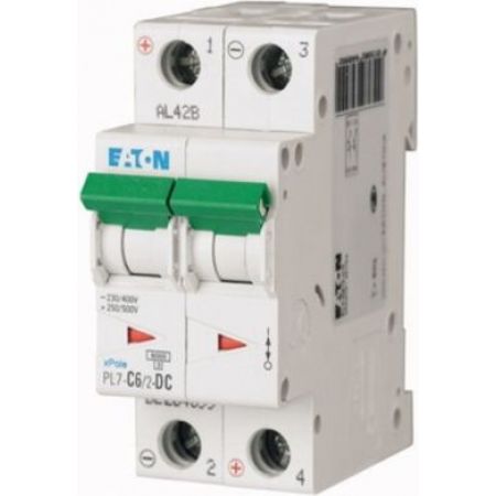 (264899) Авт вим 2п   6A PL7-C6/2-DC 10kA EATON, Eaton