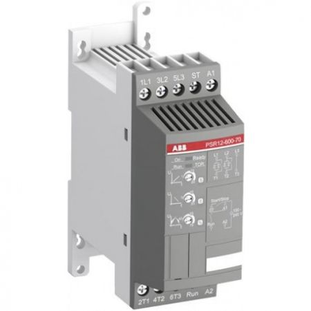 (1SFA896106R1100) PSR12-600-11 Пристрій плавного пуска, Ie=12A, Ue=208-600B,Us=24B, ABB