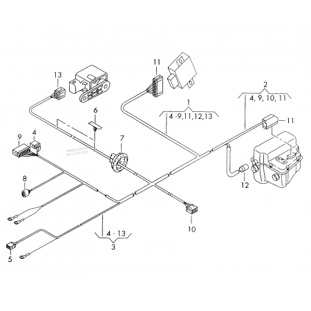 58917079 WIRING HARNESS ACS601/R4 Модуль