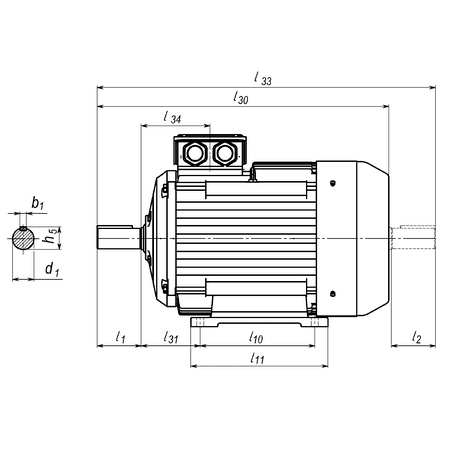 (3GAA131063-CSA) M1AA132MAB14 Двигун IE1 11кВт 3000об/хв M1AA132MAB14 230 ВΔ/ 400 ВY 50 Гц, 460 ВY 60 Гц, ABB