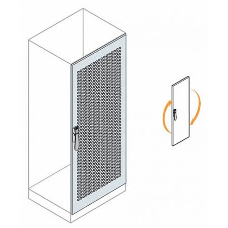 EC2282 Глухая дверь с перфорацией 2200X800