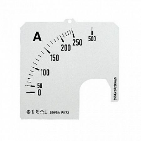 (2CSG233339R5011) CT3/500 Змінна шкала  аналог. амперметра 1000А,DC, 96х96 мм, ABB