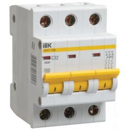 (MVA21-3-008-B) Авт. выкл. ВА47-29М 3P  8A 4,5кА х-ка B IEK