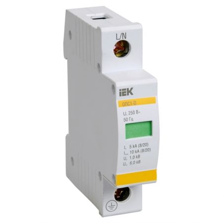 (MOP20-1-B) Огр. имп. перенапр. ОПС1-B 1Р In=30kA  Un=400B Im=60kA IEK