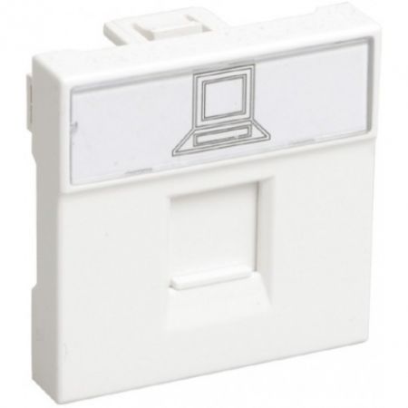 (CKK-40D-RI2-K01) Розетка информационная RJ-45 UTP кат.5e, 2 модуля. РКИ-20-00-П