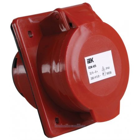 (PSR42-032-5) Розетка 425 скрытая 3Р+Е+N 32А 380В IP44 IEK