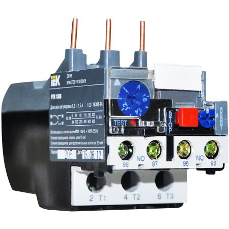 (DRT10-0001-D016) Реле РТИ-1306 электротепловое 1-1,6А IEK