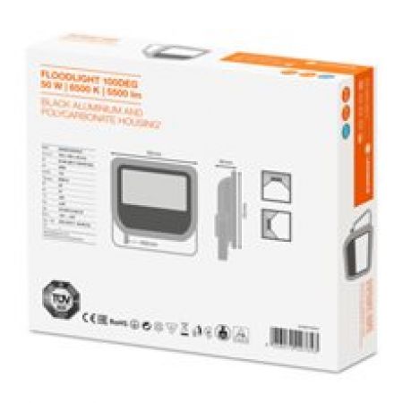 (LPDO601-100-65-K02) Прожектор СДО 06-100 светодиодный черный IP65 6500 K IEK