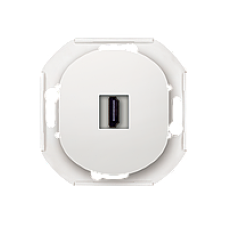 E6163.0 Механізм: Розетка 1-а HDMI, Aling-Conel EON (білий)
