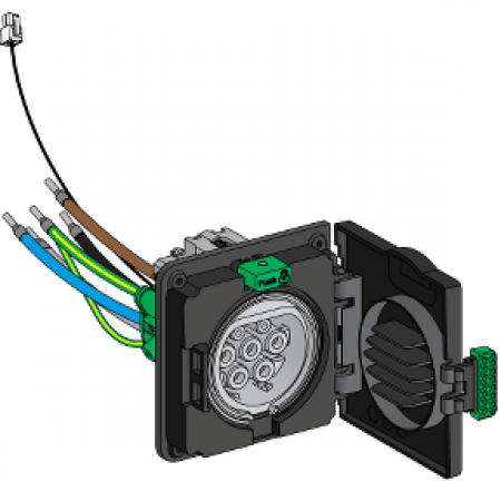 (EVP1HSM43) РОЗЕТКА T2S ТРИФАЗНА EVLINK