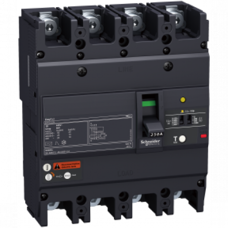 (EZCV250H4250) АВТ.ВИМ.EASYPACT EZCV250H 4P3T 36кА 250А