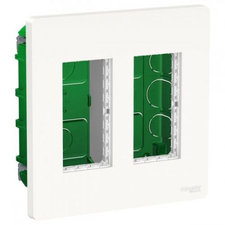 (NU172418) Блок unica system+ прих.вст. 2х2 білий
