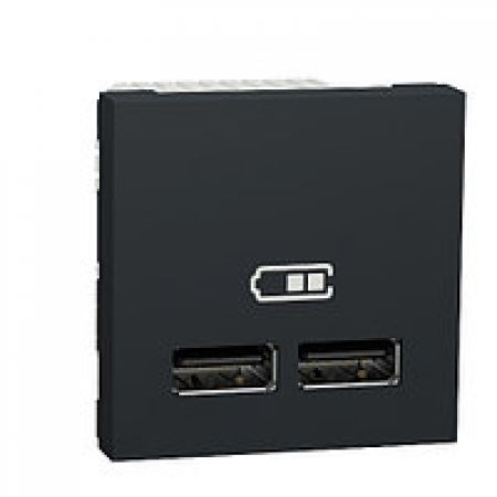 (NU341854) Розетка USB подв. 2.1А 2 модуля антр