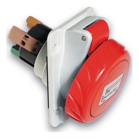 (PKY16F734) РОЗЕТ.ПРИХ.УСТ.КУТ.16А 3P+E IP67 380В