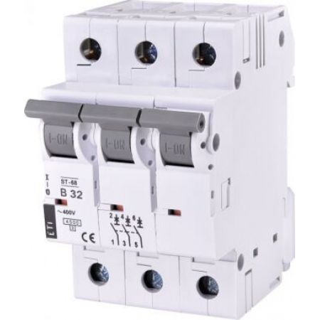 (2175319) Авт. выключатель ST-68 3p B 32А (4,5 kA), ETI