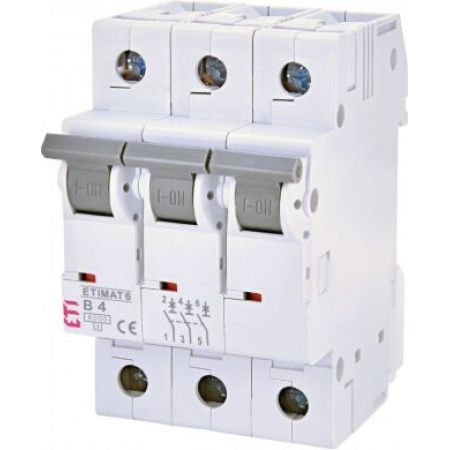 (2115511) Авт. выключатель ETIMAT 6 3p B 4А (6 kA), ETI