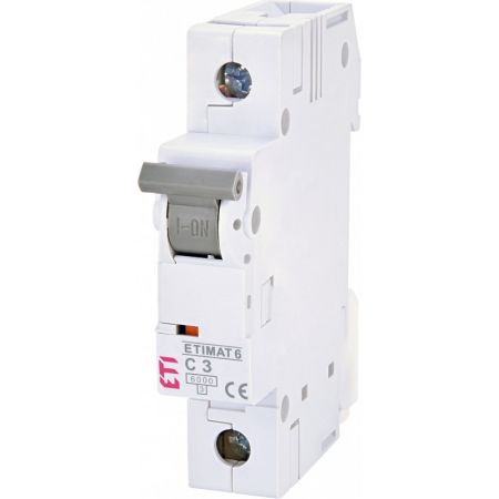 (2141509) Авт. выключатель ETIMAT 6 1p C 3А (6 kA), ETI