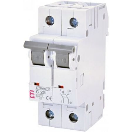 (2142518) Авт. выключатель ETIMAT 6 1p+N С 25А (6 kA), ETI