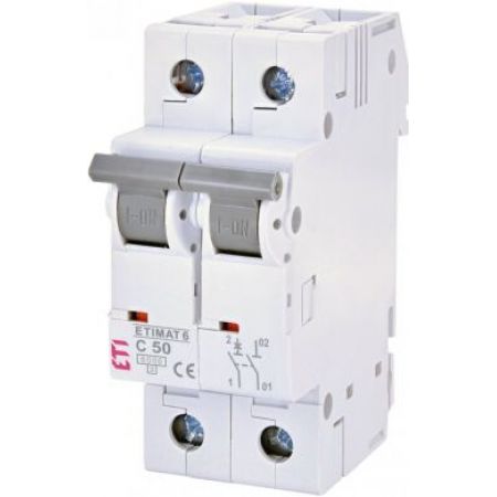 (2142521) Авт. выключатель ETIMAT 6 1p+N С 50А (6 kA), ETI