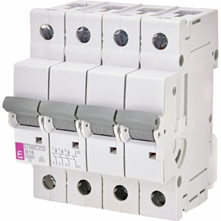(271640105) Авт. выключатель ETIMAT P10 3p+N B 16A (10kA), ETI