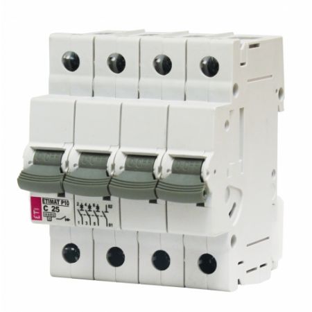 (272543106) Авт. выключатель ETIMAT P10 3p+N K 25A (10kA), ETI